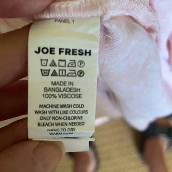 Joe Fresh Pink Floral Button Front Dress S - Picture 8 of 9